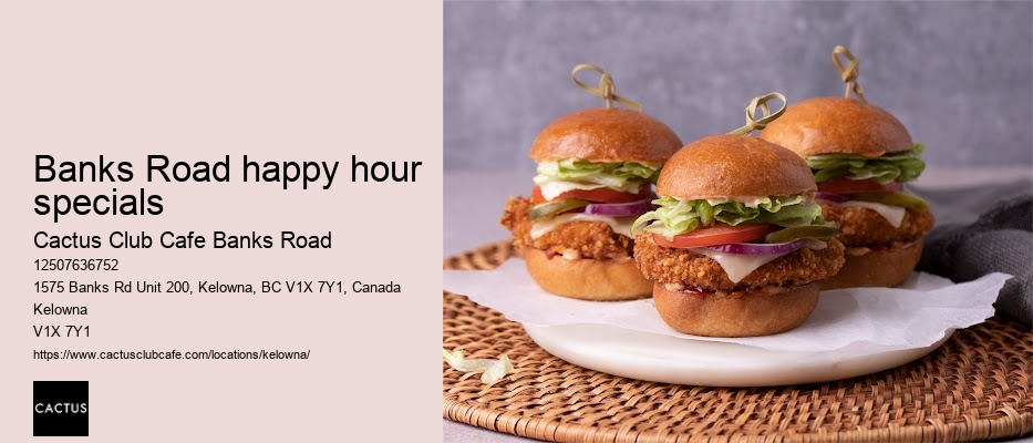Cactus Club Cafe Banks Road seasonal menu