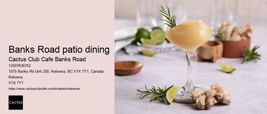 Kelowna restaurant with cocktail mixology
