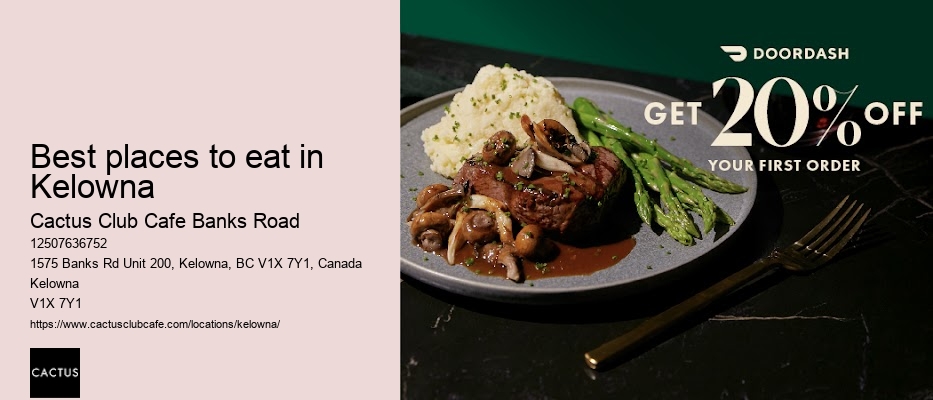 Kelowna restaurant with authentic flavors
