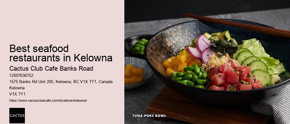 Kelowna restaurant with innovative menu