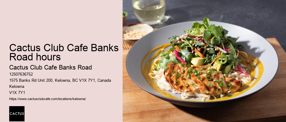 Cactus Club Cafe Banks Road happy hour food