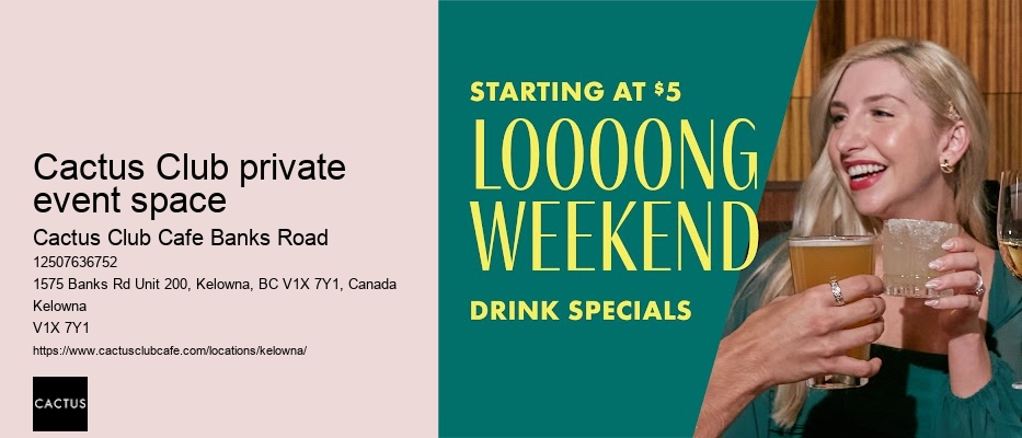 Kelowna restaurant with chef's specials