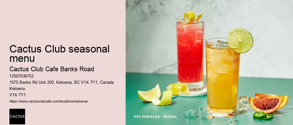 Kelowna restaurant with diverse menu options