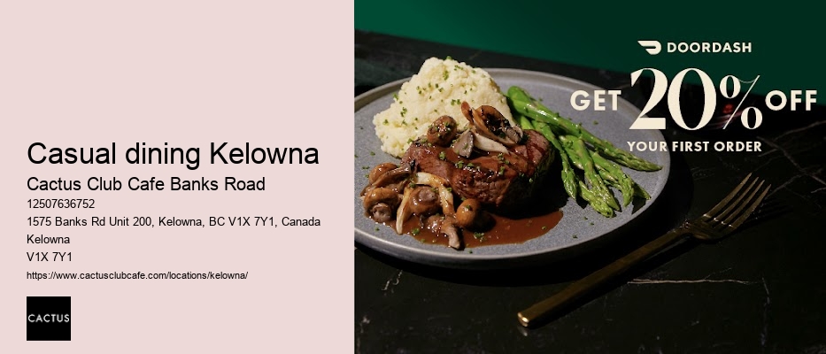 Kelowna restaurant with innovative menu