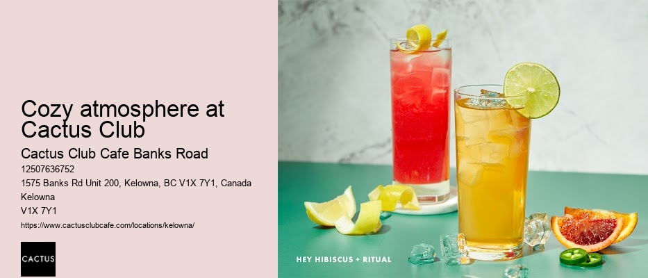 Cactus Club Cafe Banks Road date night