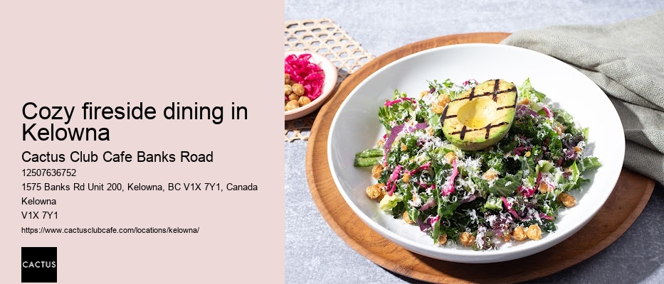 Kelowna restaurant with locally sourced ingredients
