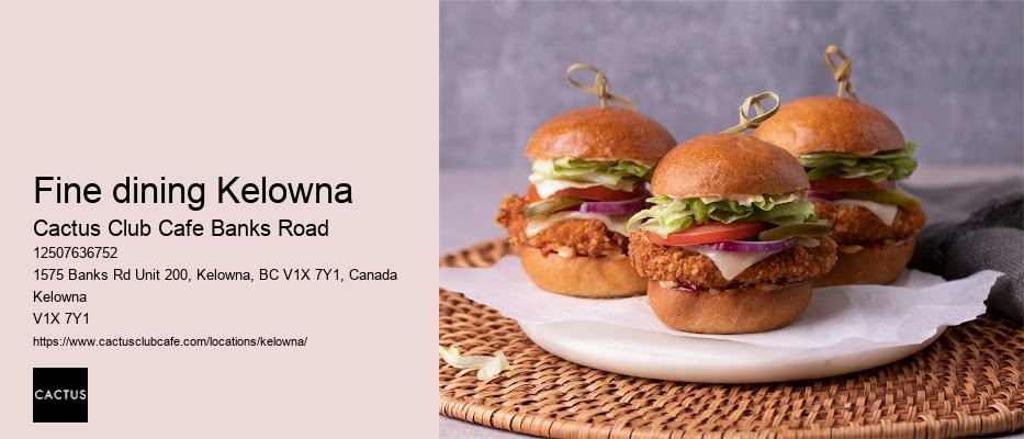 Kelowna restaurant with weekday specials