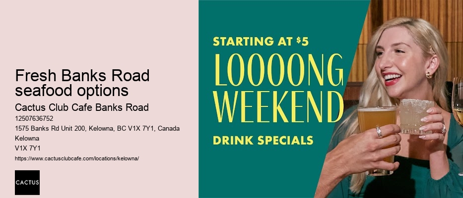 Trendy dining atmosphere in Kelowna
