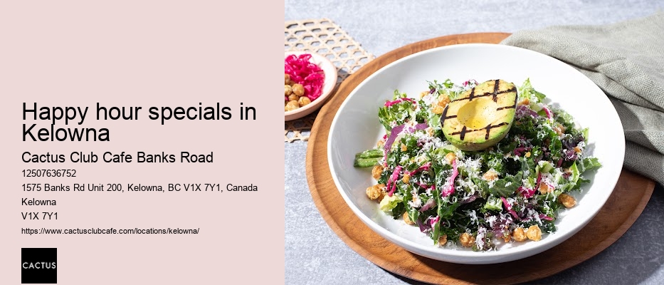 Kelowna restaurant with farm-fresh ingredients
