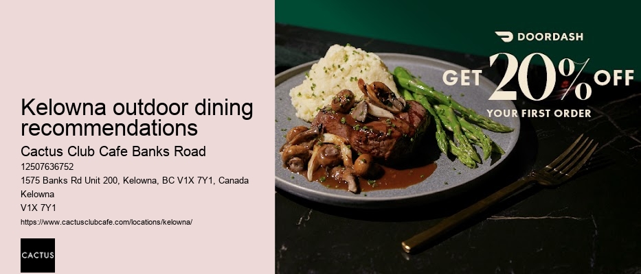 Kelowna restaurant with private parties