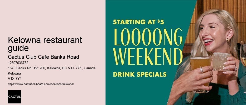 Cactus Club Cafe Banks Road events