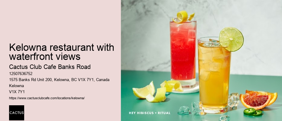 Kelowna restaurant with vegetarian menu