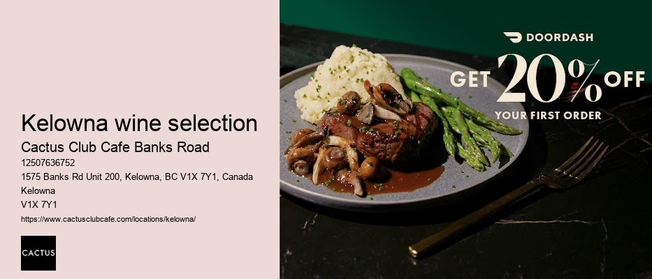 Kelowna restaurant with chef's table
