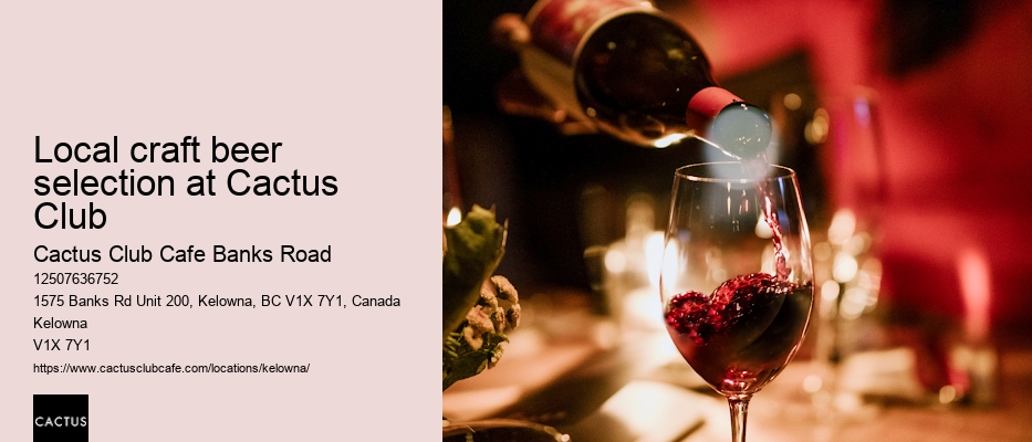 Cactus Club Cafe Banks Road innovative cuisine