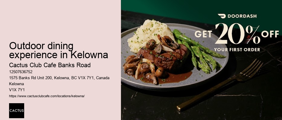 Kelowna restaurant with fusion cuisine
