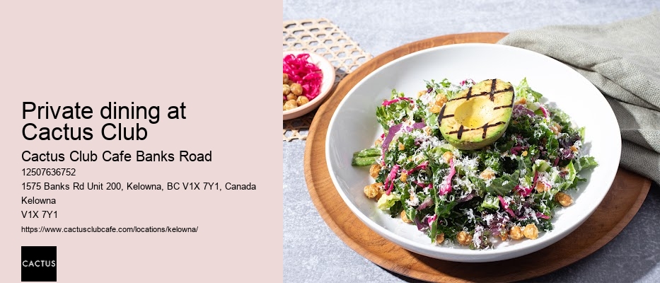 Banks Road chef's specialties