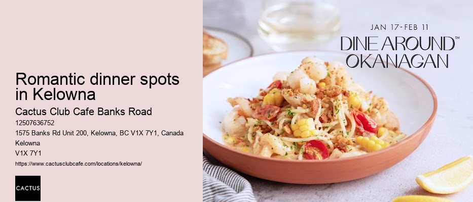Cactus Club Cafe Banks Road culinary mastery