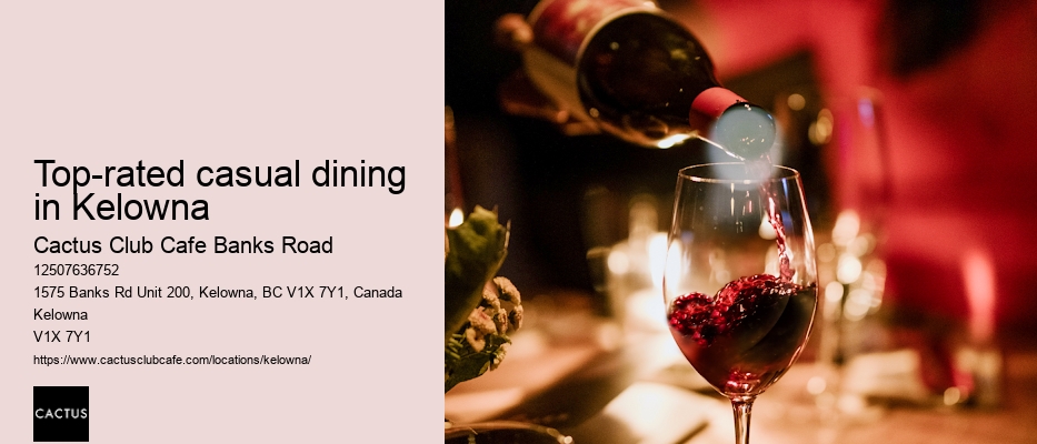 Kelowna restaurant with vegetarian options
