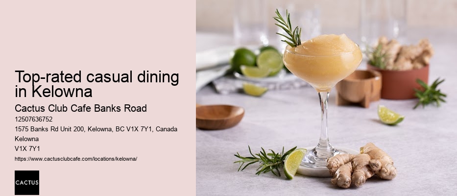 Cactus Club Cafe Banks Road reservation flexibility