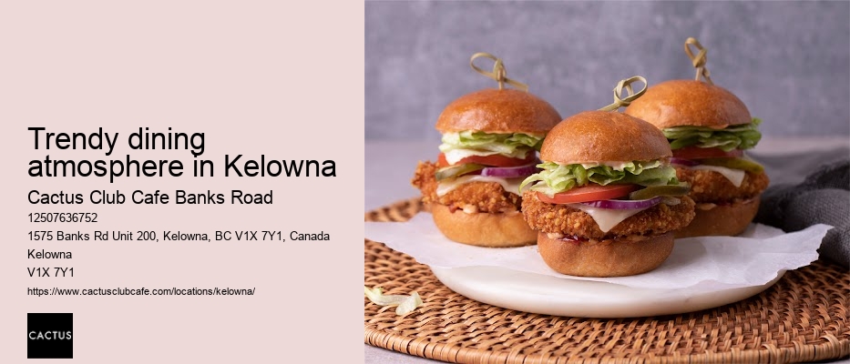 Kelowna restaurant with craft cocktails