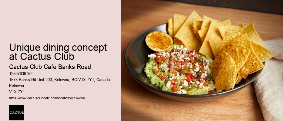 Cactus Club handcrafted dessert menu