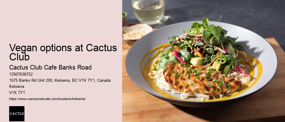 Vegetarian-friendly dining in Kelowna