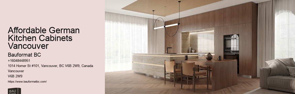 German-inspired kitchen cabinetry Vancouver