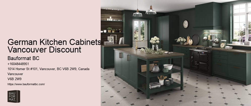 Elegant German kitchen cabinets Vancouver