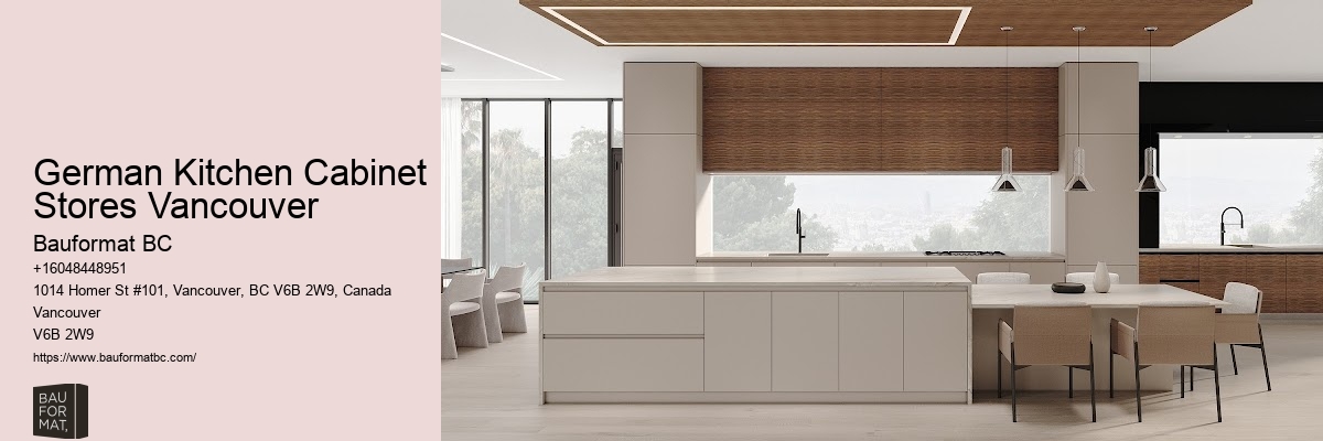 Vancouver's stylish German kitchen cabinets