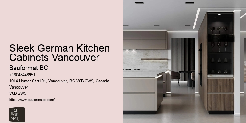 Sleek kitchen cabinets Vancouver