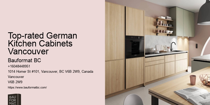 German craftsmanship in Vancouver kitchen cabinetry