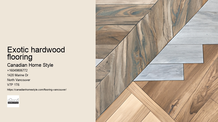Exotic hardwood flooring