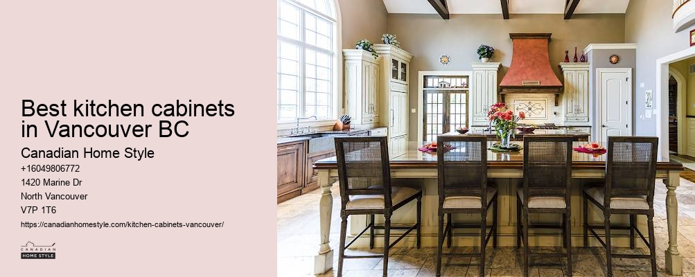 Sleek kitchen cabinets Vancouver BC