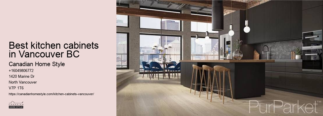 Minimalist kitchen cabinet makers Vancouver
