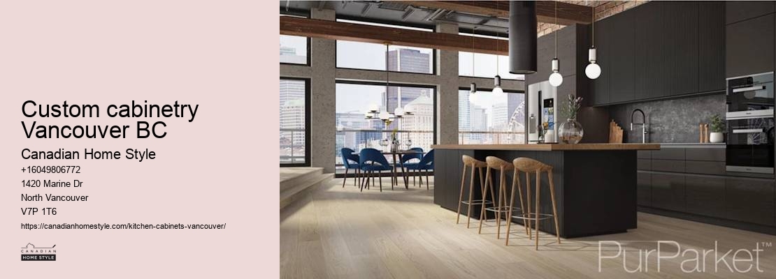 Contemporary kitchen cabinets Vancouver