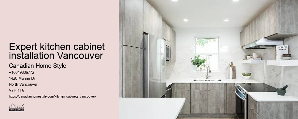 Trendy custom kitchen cabinets Vancouver