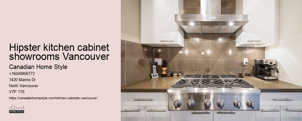 Modern industrial Vancouver kitchen cabinet design
