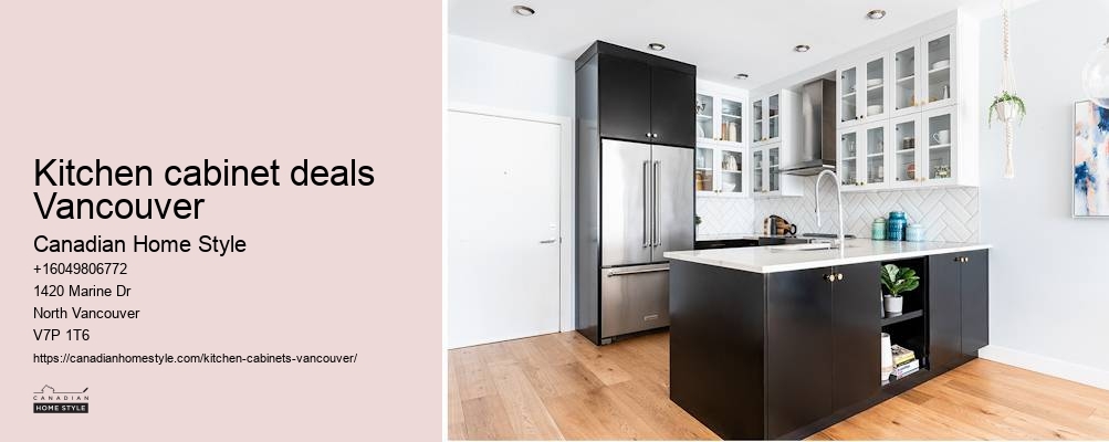 Sleek modern kitchen cabinets Vancouver