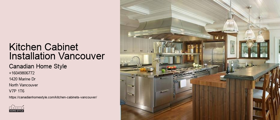 Vancouver kitchen cabinet 3D visualization