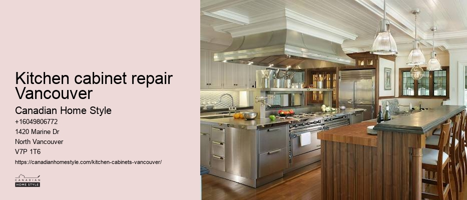 Rustic kitchen cabinet renovation Vancouver