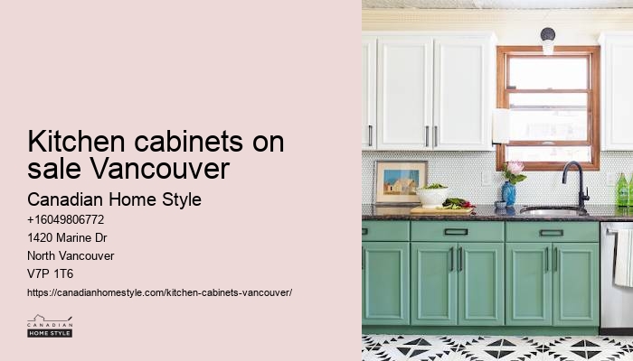 Sleek kitchen cabinets with glass accents Vancouver