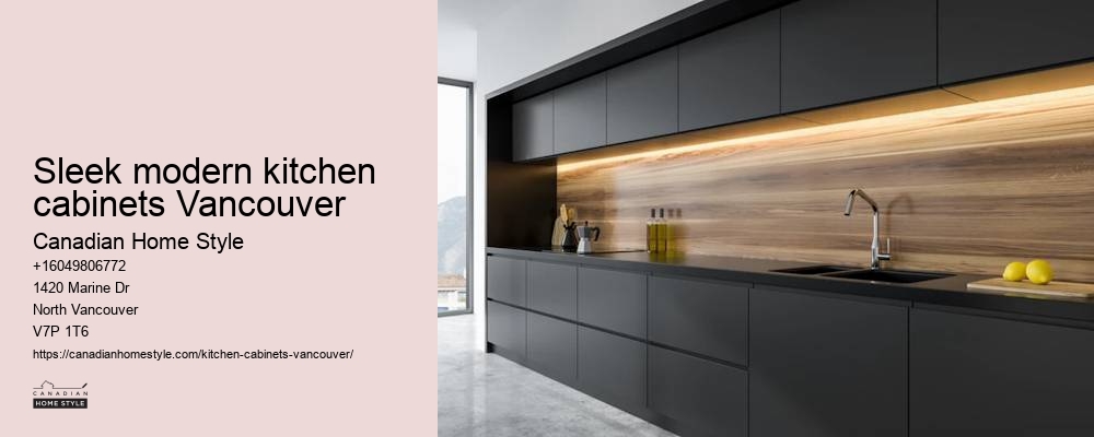 Stylish kitchen cabinets with glass doors Vancouver