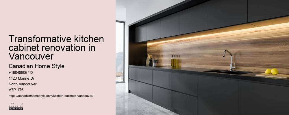 Stylish modern kitchen cabinets in Vancouver