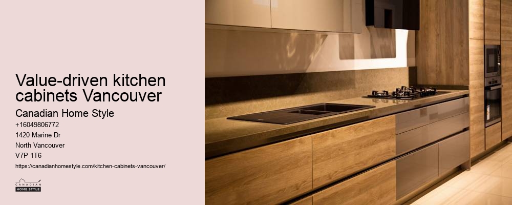 Minimalist custom kitchen cabinets Vancouver