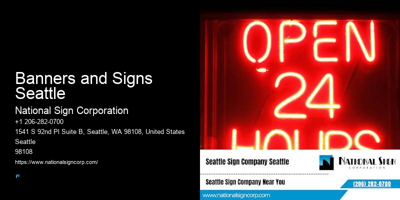 Programmable LED Signs Banners and Signs Seattle