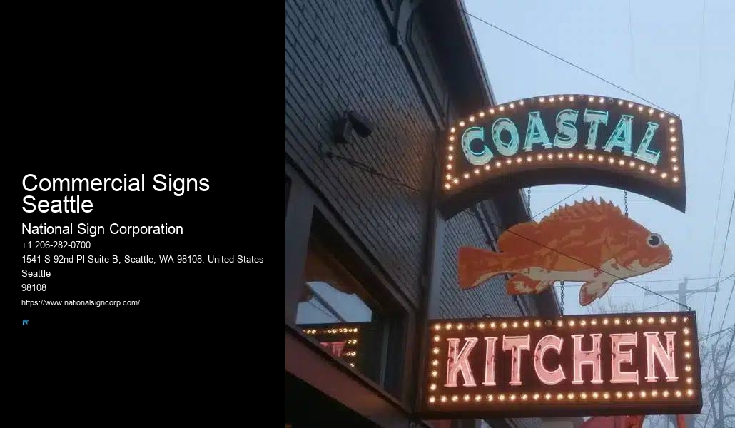 Illuminated Monument Signs Commercial Signs Seattle