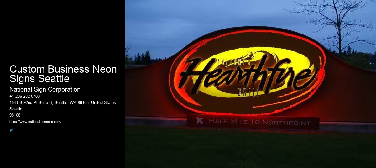 Bright Neon Signs Custom Business Neon Signs Seattle