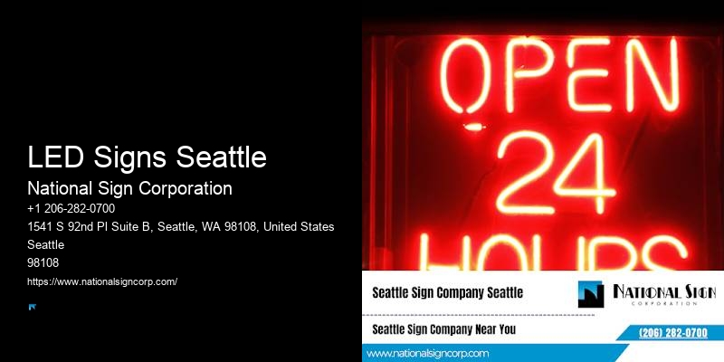 Custom Interior Signs LED Signs Seattle