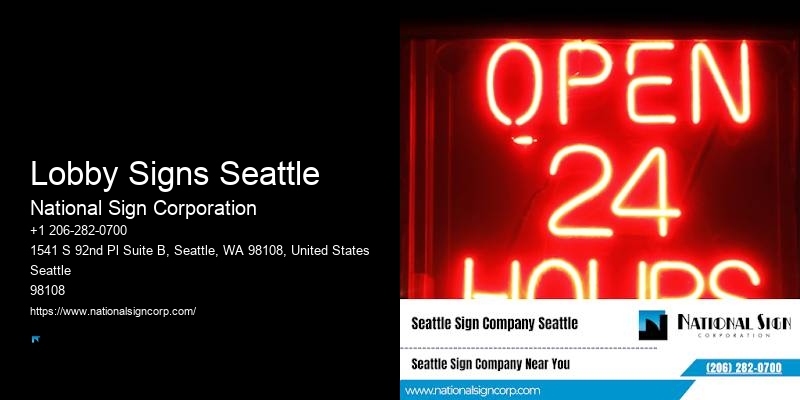 Open Channel Neon Signs Lobby Signs Seattle