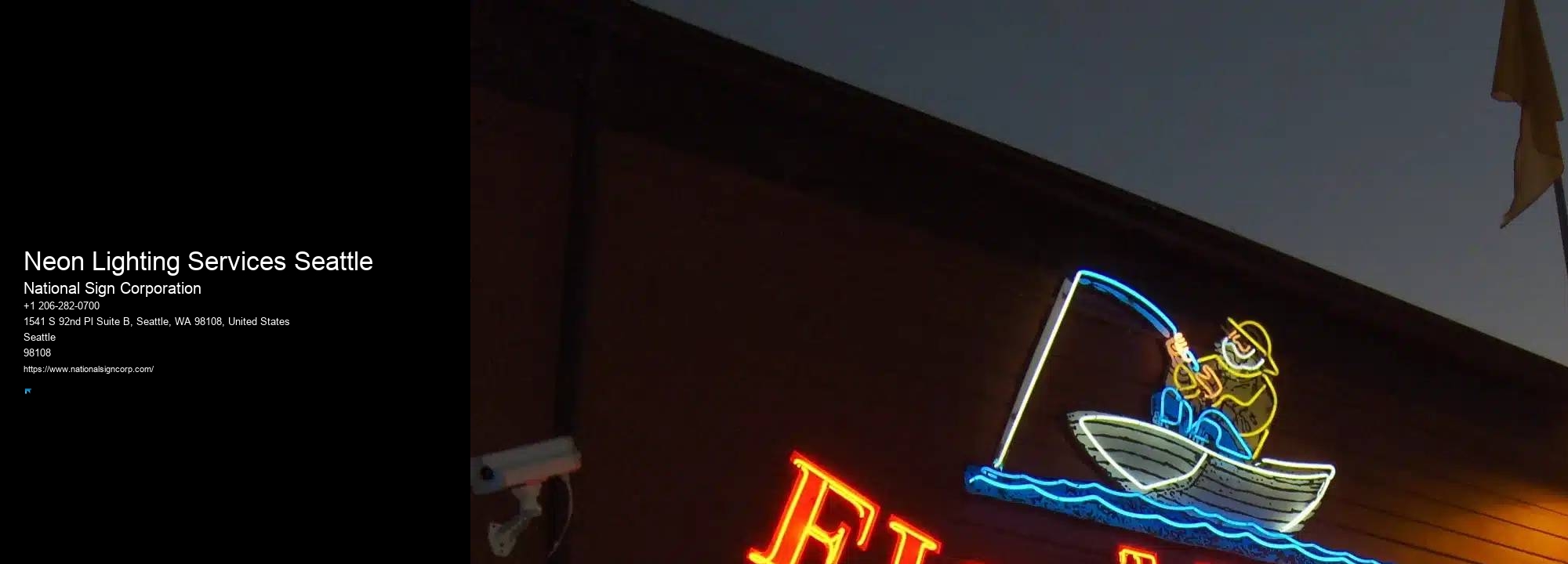 Sign Design Neon Lighting Services Seattle